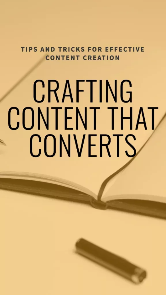 Crafting Content to Convert